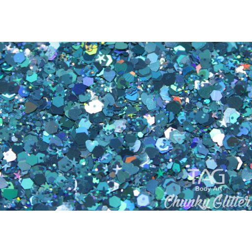 TAG Chunky Glitter Gel Blue - kék 20gr