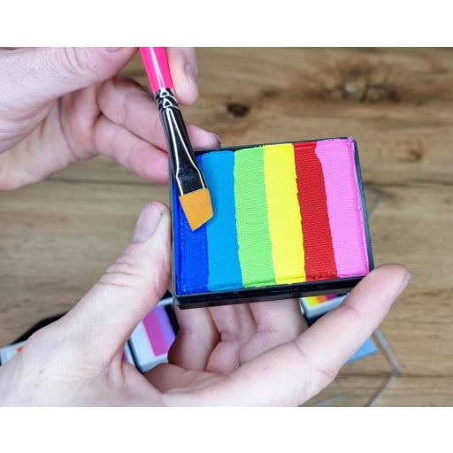 Leanne's Rainbow lapos ferde arcfestőecset 3/8"