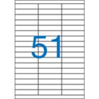 Nyomtatható öntapadó etikett A/4-51db/ív