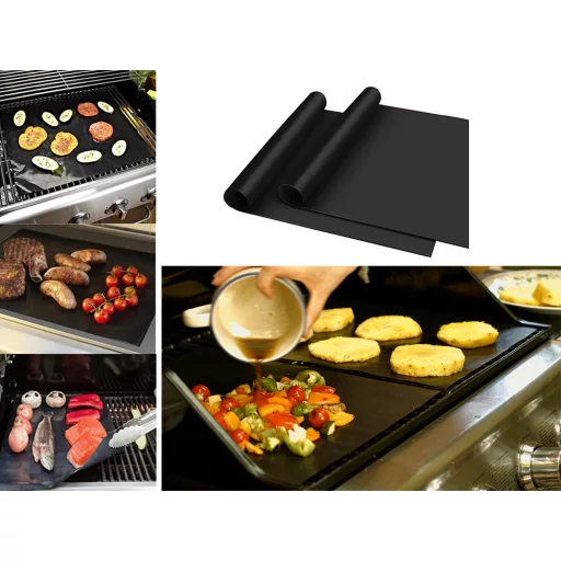 Tapadásmentes grill és sütőalátét hús és zöldség sütéséhez
