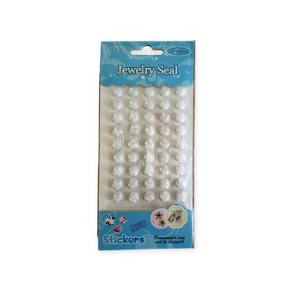 Rózsa Strasszkövek fehér  45 db/cs 1 cm