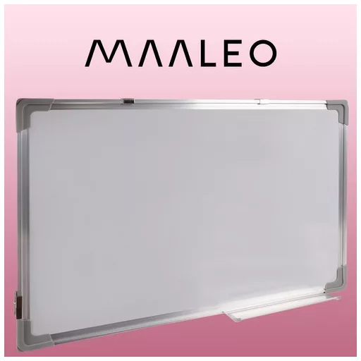 Maaleo 60x40cm-es szárazon törölhető mágneses falitábla, filctollakkal, mágnesekkel és szivaccsal irodai vagy otthoni használatra