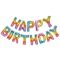 Fólia lufi Happy Birthday felirat 40 cm nagy méret