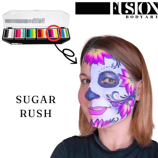 Fusion csíkos arcfesték paletta – Sugar Skull
