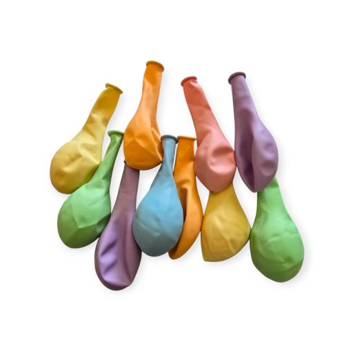 Gömb lufi 10 db - Vegyes pasztell színek 30 cm