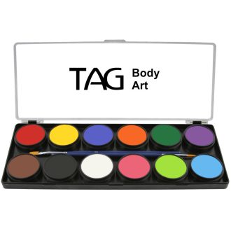 TAG 12 ALAPSZÍNEK PALETTA + 2 ecset 12x10gr