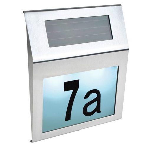 Solar, napelemes világító házszám Izoxis