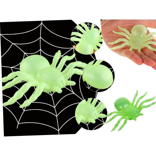 Fluoreszkáló nagy Pókok 11 cm 2db/cs