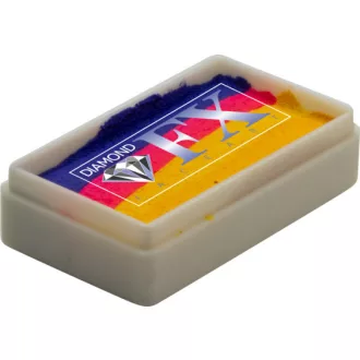 Diamond FX Hot Beach csíkos arcfesték 28g, professzionális "one stroke" festék, piros narancs sárga színek, tűz és nyári festés, bőrbarát, vízbázisú