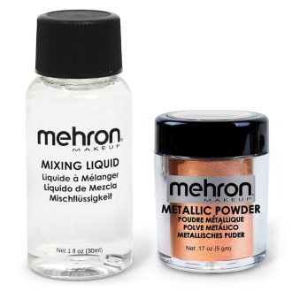 Mehron Metallic Powder Cooper + - Mixing Liquid 