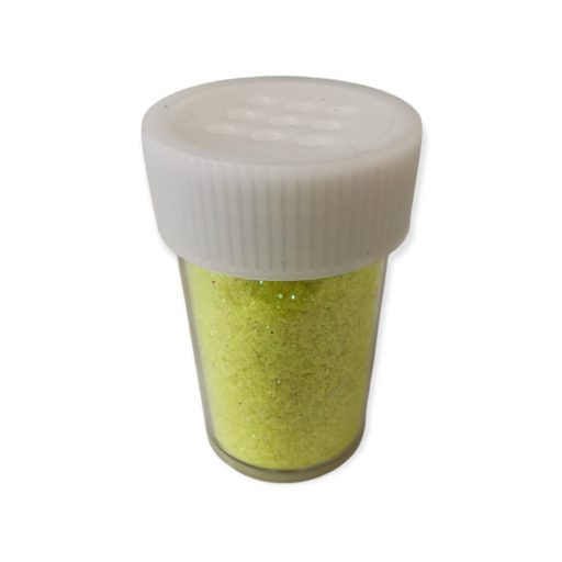 Csillámpor  15ml Sárga neon