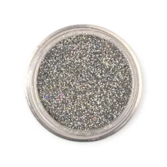 KiviArt Kozmetikai Csillámpor Silver Laser LB100 - Holografikus Ezüst Glitter Csillámtetováláshoz