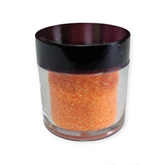 Csillámpor 10ml tégelyben - pasztell narancs