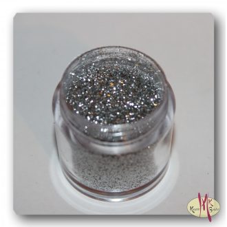 Csillámpor 10ml tégelyben - Ezüst