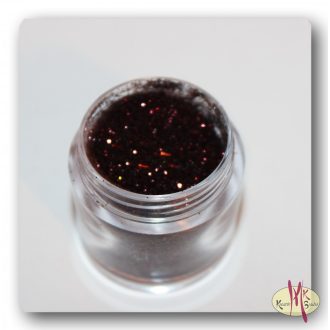 Csillámpor 10ml tégelyben - Sötétbarna