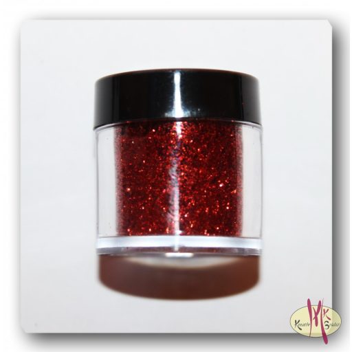 Csillámpor 10ml tégelyben - Piros