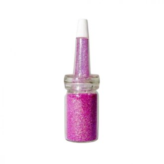 Csillámpor csőrös üvegben - Lazac rózsaszín 7 ml