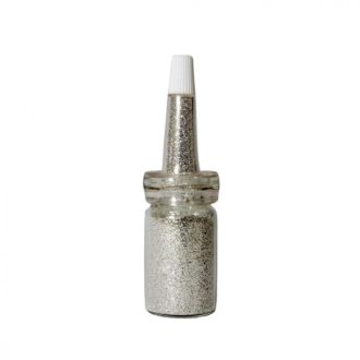 Csillámpor csőrös üvegben - Ezüst 7 ml
