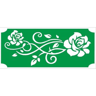Ékszer festő sablon - Rózsa minta 8