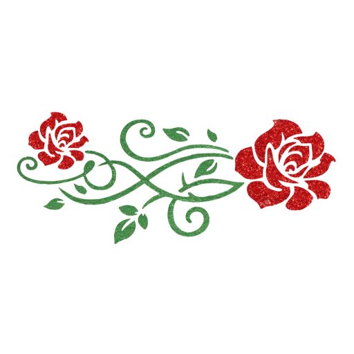 Ékszer festő sablon - Rózsa minta 8