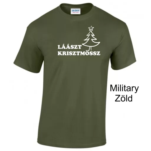 Laaszt Krisztmössz póló, vicces karácsonyi ajándék, Last Christmas póló, ünnepi póló