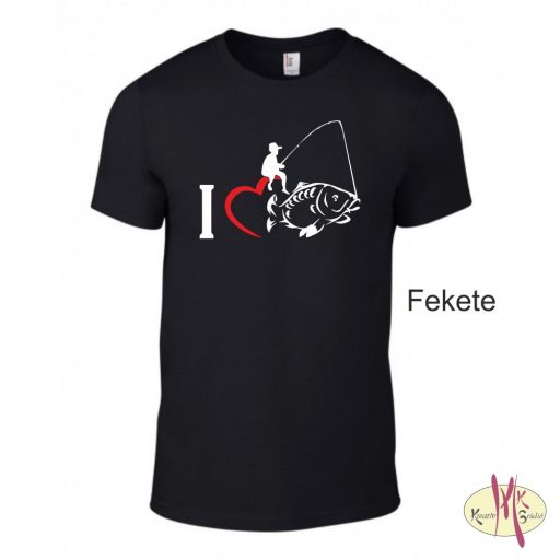 Kereknyakú Póló - I Love Horgászat