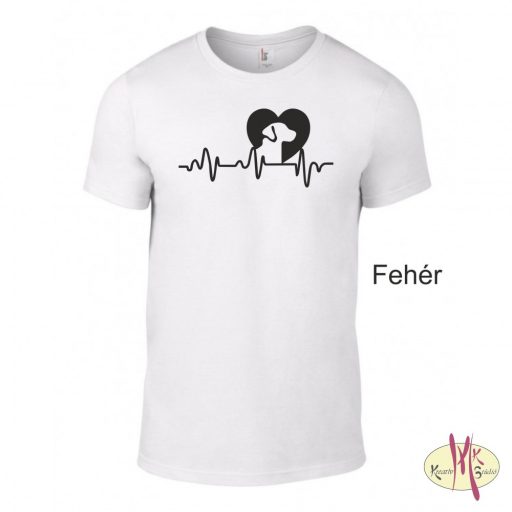 Kereknyakú Póló - Kutya EKG