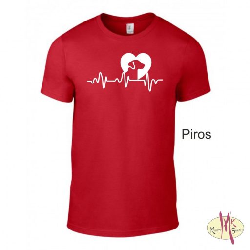 Kereknyakú Póló - Kutya EKG