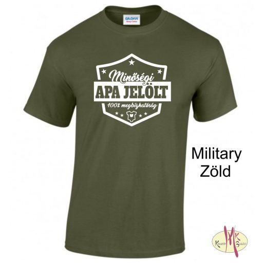 Kereknyakú Póló - Minőségi Apa jelölt
