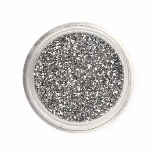 KiviArt Kozmetikai Csillámpor Silver KY01 - Ezüst Glitter Csillámtetováláshoz